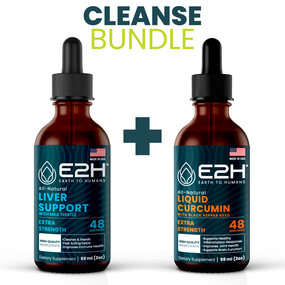 CLEANSE BUNDLE (Liver Support + Liquid Curcumin) - E2H