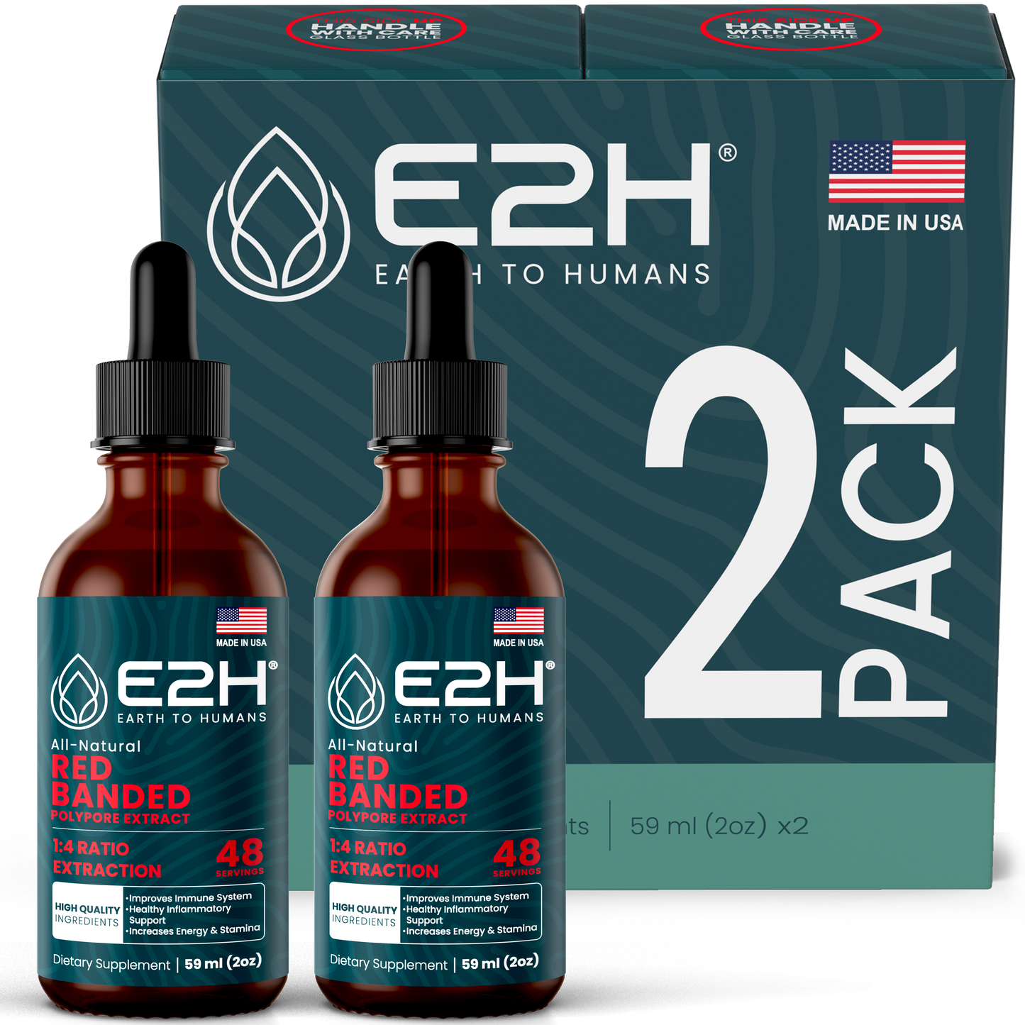RED BANDED POLYPORE MUSHROOM Liquid Extract - E2H