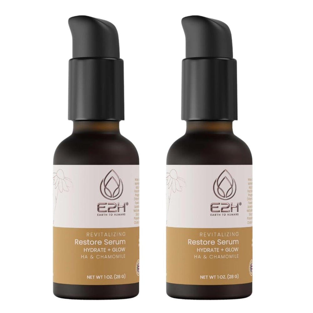 E2H Revitalizing Restore Serum with Hyaluronic Acid and Chamomile (2 Pack)