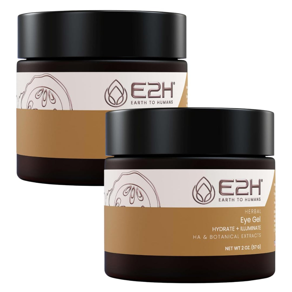 E2H Herbal Eye Gel | Soothes & Revitalizes | Reduces Puffiness & Dark Circles | Enhances Skin Suppleness (2 Pack)