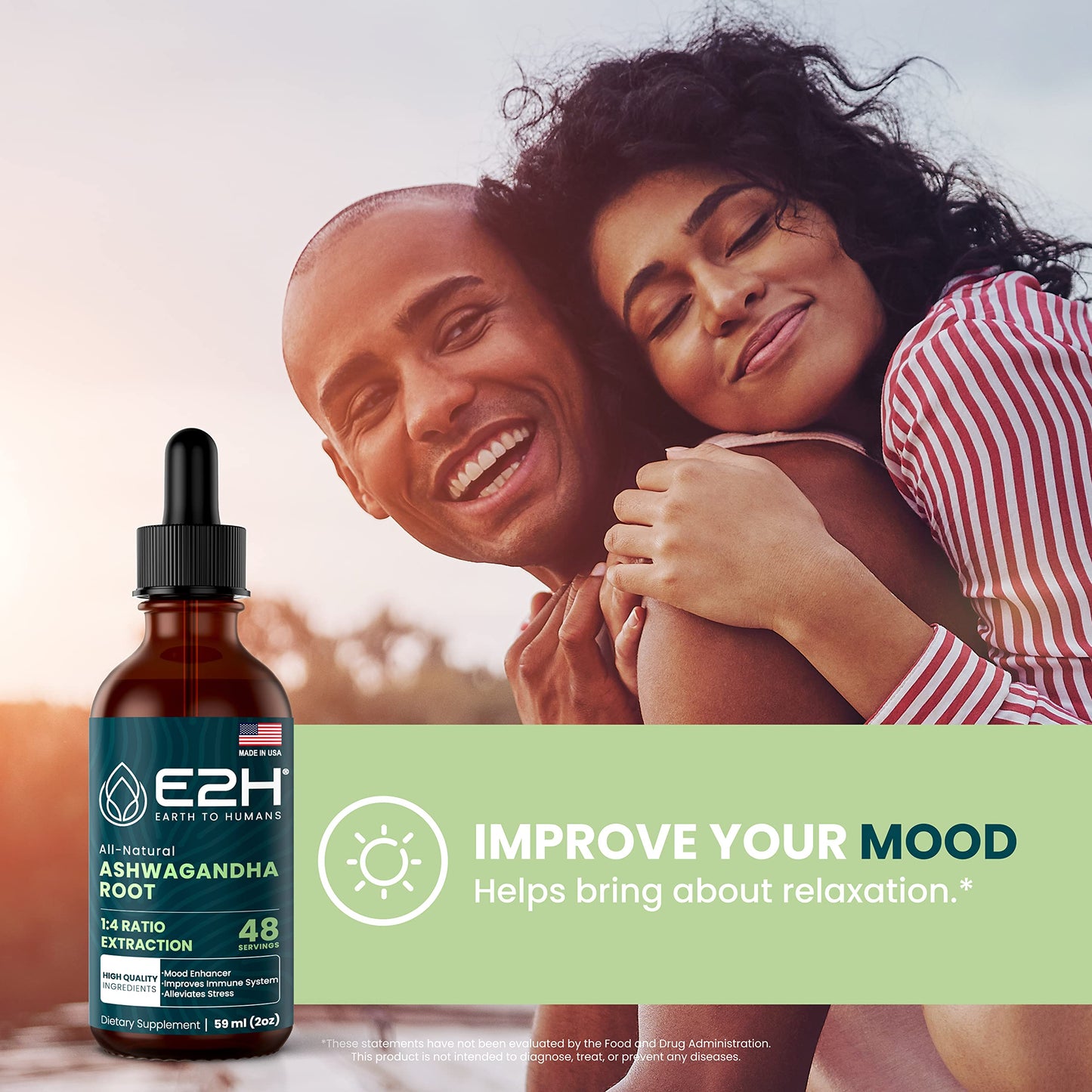 
                  
                    E2H Ashwagandha Liquid Drops - All-Natural Ashwagandha Supplement for Stress Relief and Mood Enhancer- Organic Ashwagandha Root Extract Effective Cortisol Manager | Non-GMO, Vegan (3 Bottles)
                  
                