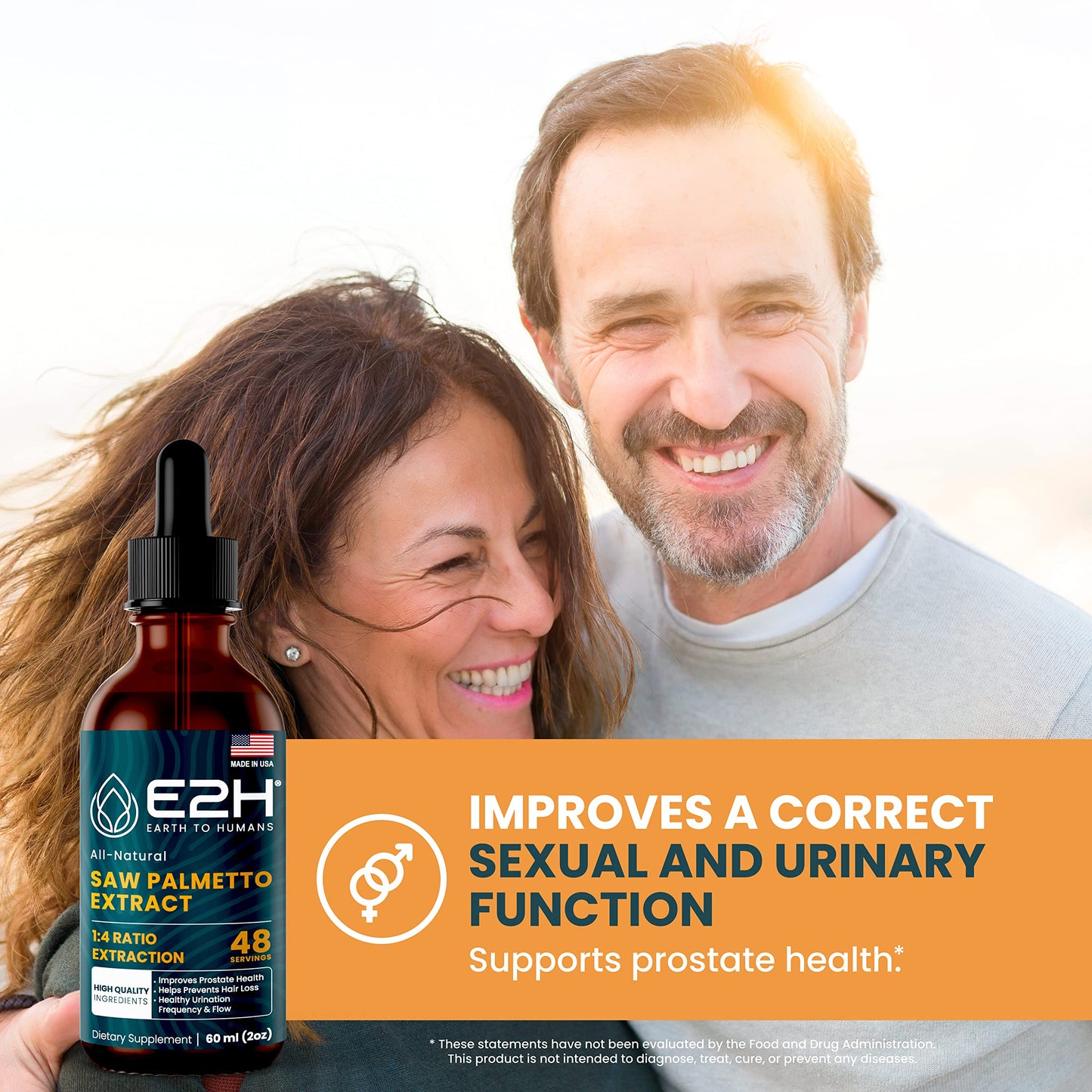 
                  
                    E2H Saw Palmetto Extract, All Natural Prostate Supplement for Men Promotes Urinary Function, Reproduction and Hair Growth - Alcohol-Free 1:4 Ratio Extraction, Vegan Friendly, Non-GMO (3 Bottles)
                  
                