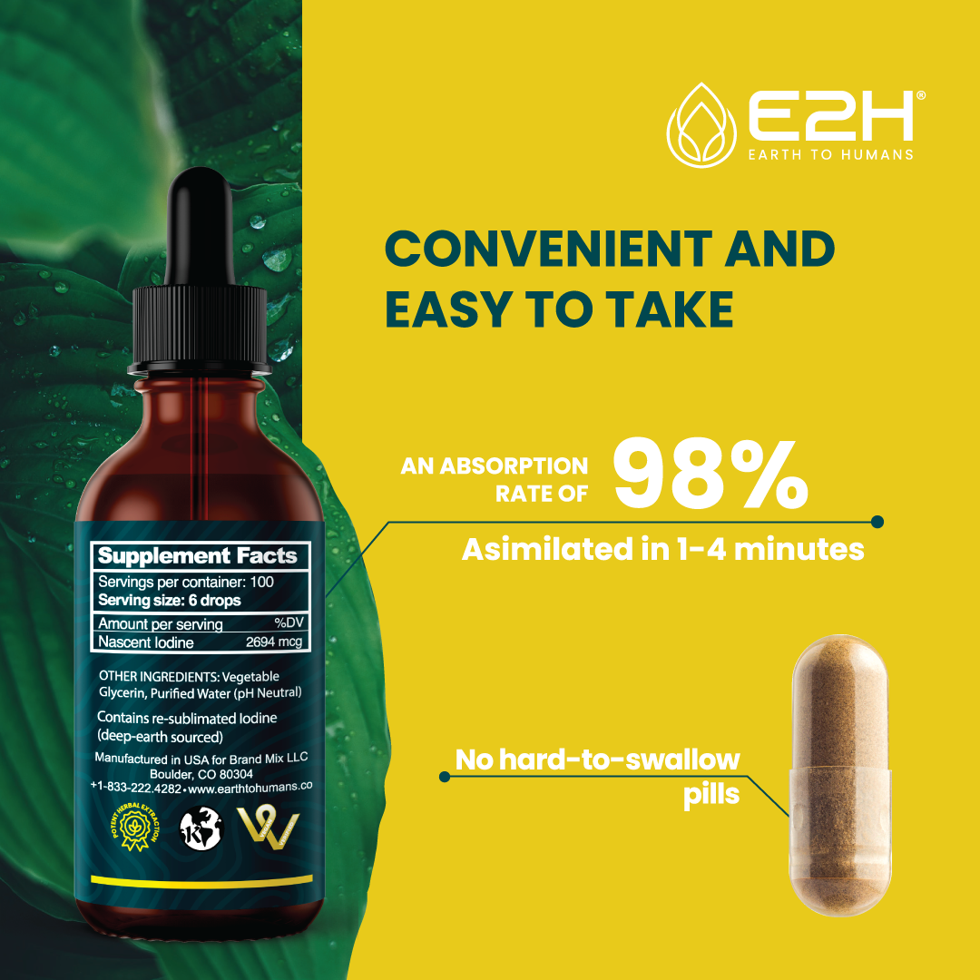 
                  
                    All-Natural Liquid NASCENT IODINE - Vegan - E2H
                  
                