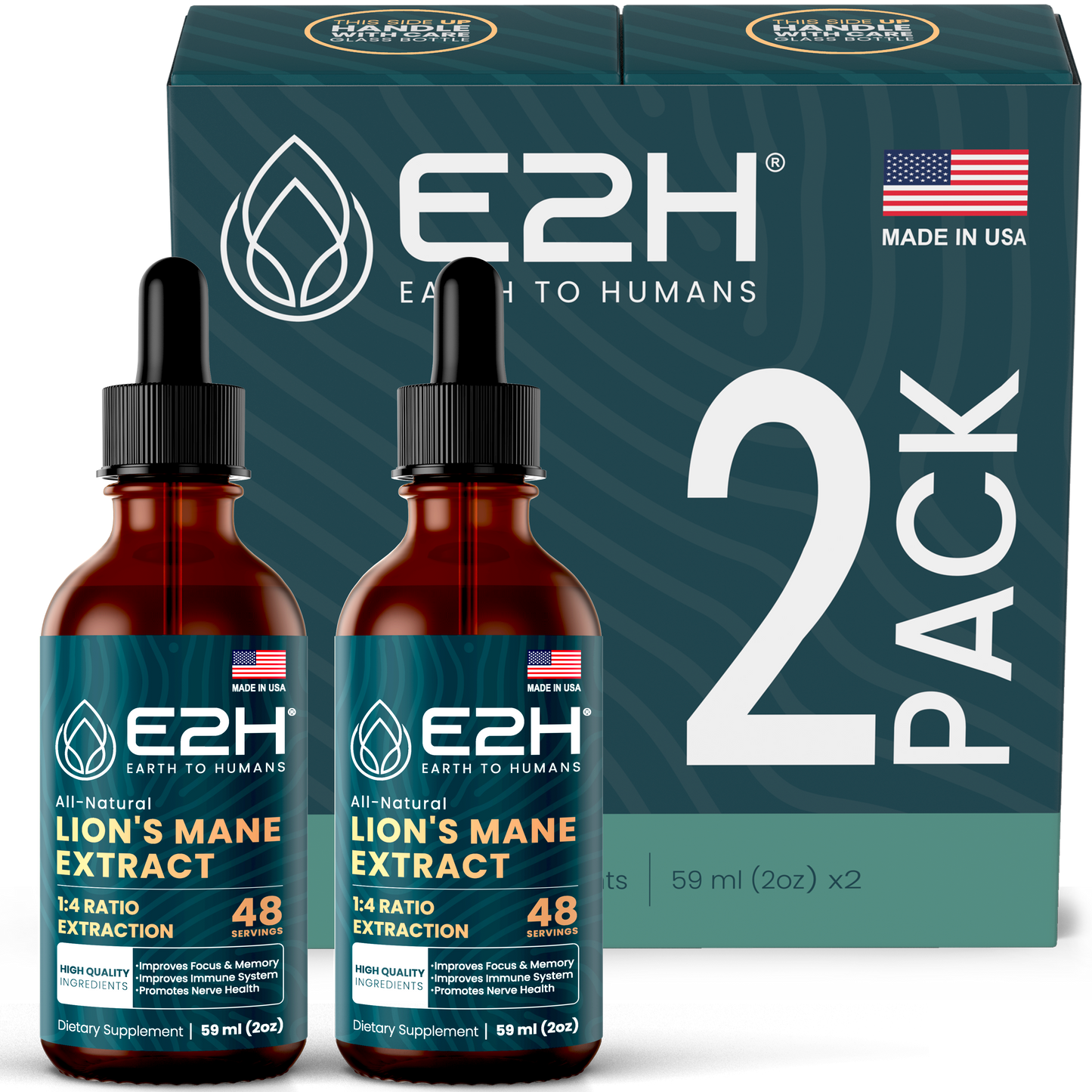 
                  
                    All-Natural LION'S MANE MUSHROOM Liquid Extract - E2H
                  
                