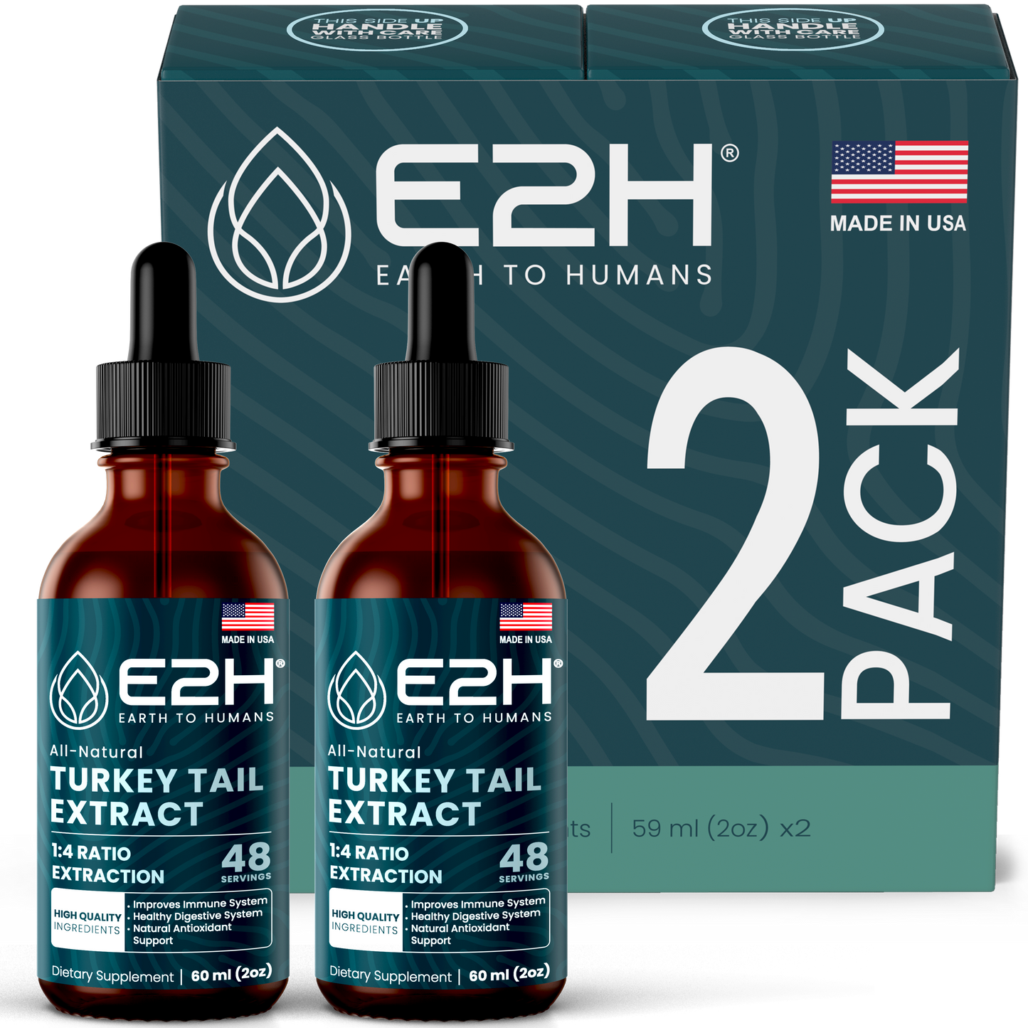 
                  
                    All-Natural TURKEY TAIL MUSHROOM Liquid Extract - E2H
                  
                